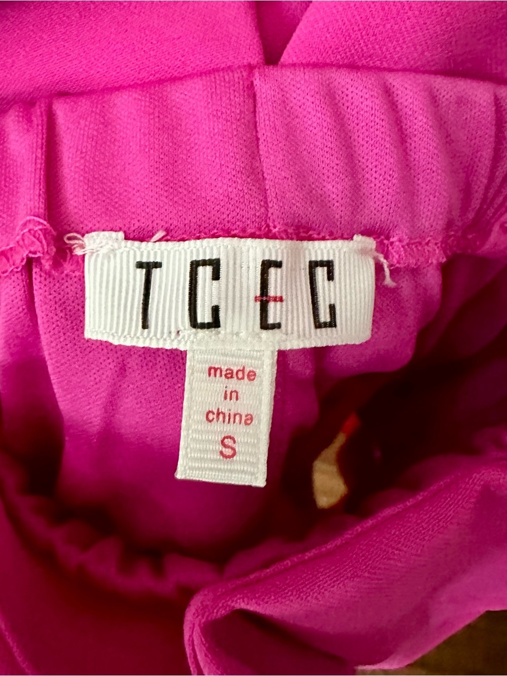TCEC Pink & Red Ruffle Layered Spaghetti Strap Tank - Picture 3 of 3